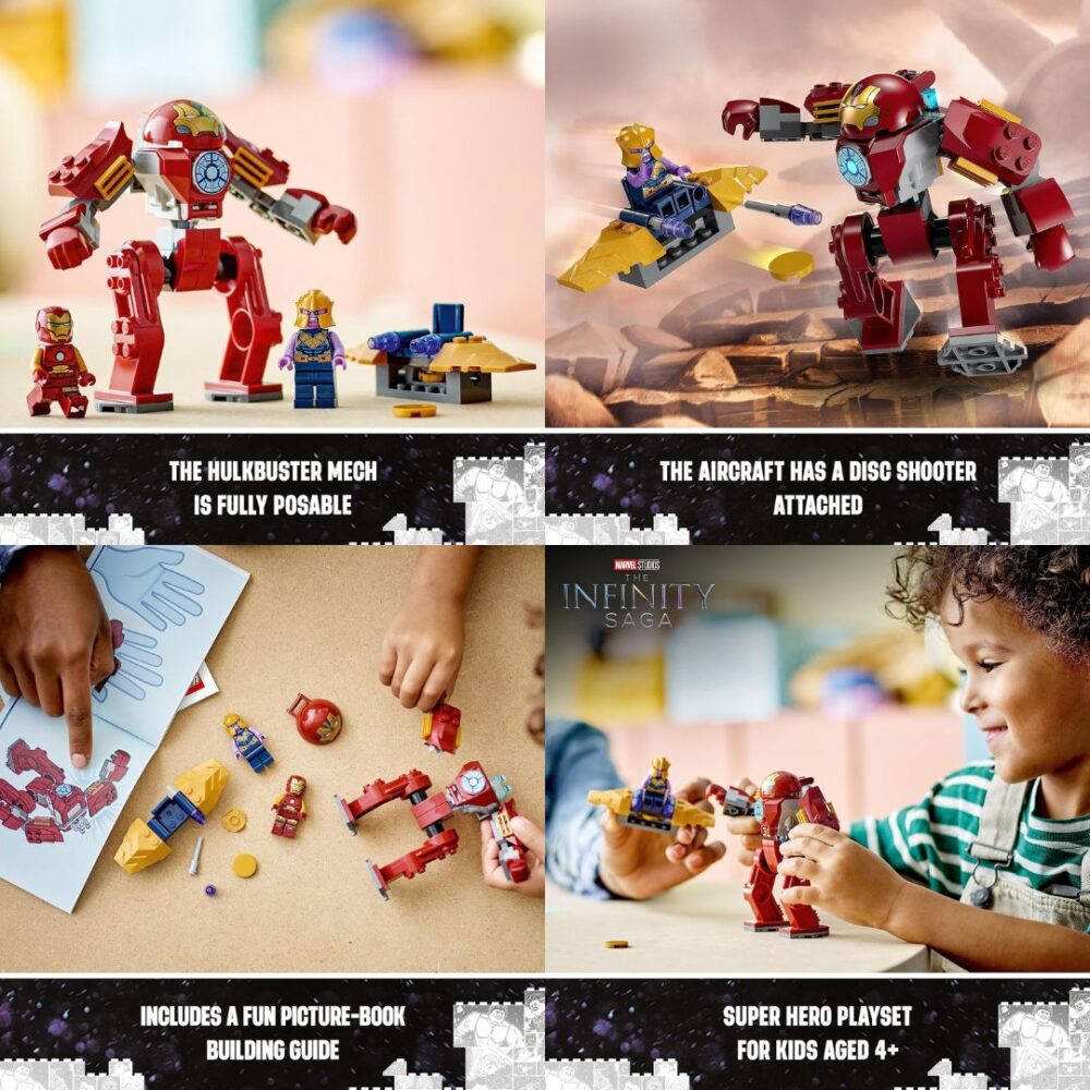 Age 4+ Lego 76263 Marvel Iron-man Hulkbuster vs Thanos