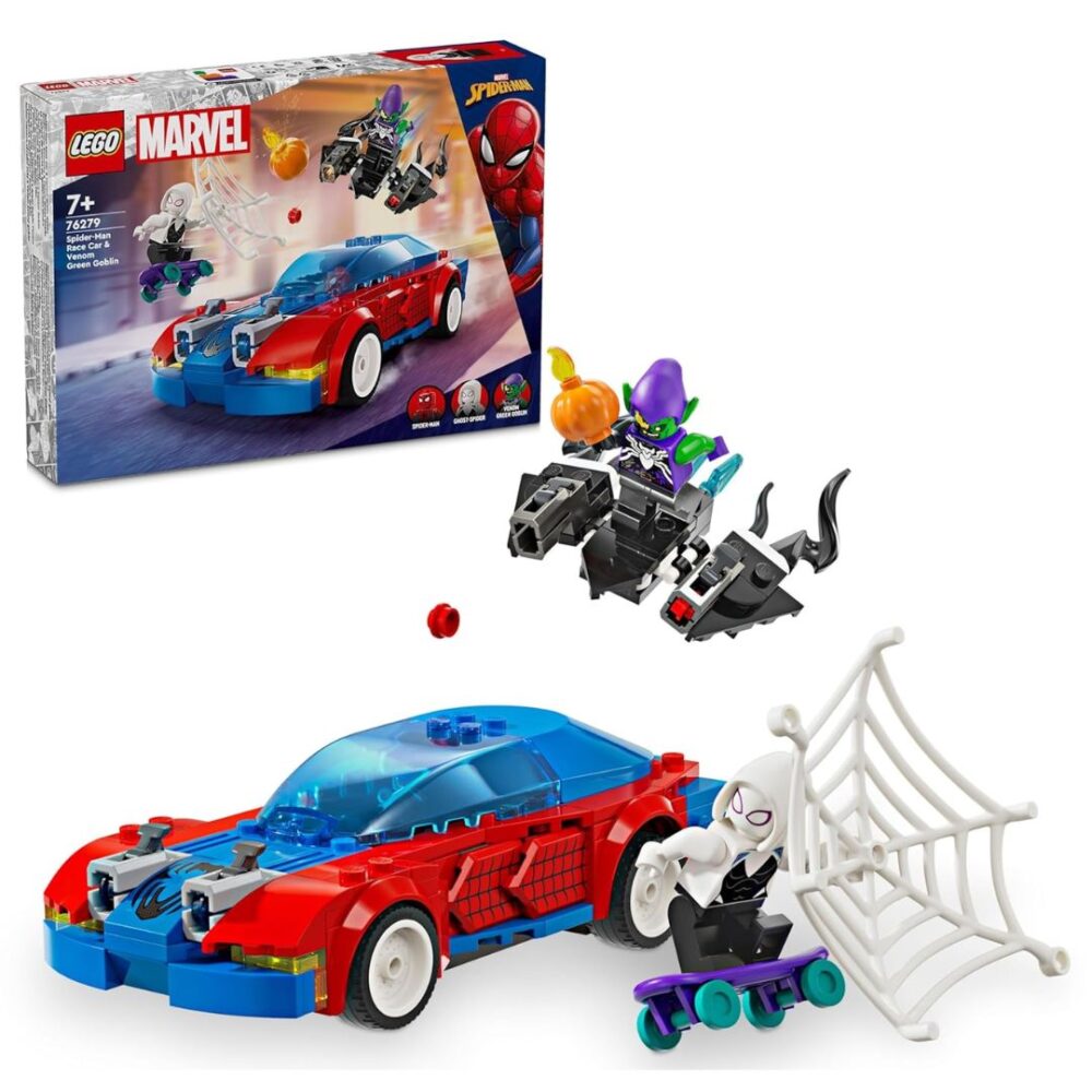 Age 7+ Lego 76279 Spider-Man Race Car & Venom Green Goblin