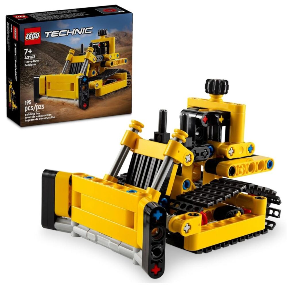 Age 7+ Lego 42163 Heavy-Duty Bulldozer