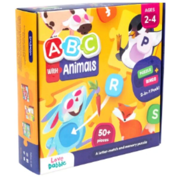 Age 2+ Dabble ABC With Animals Puzzle