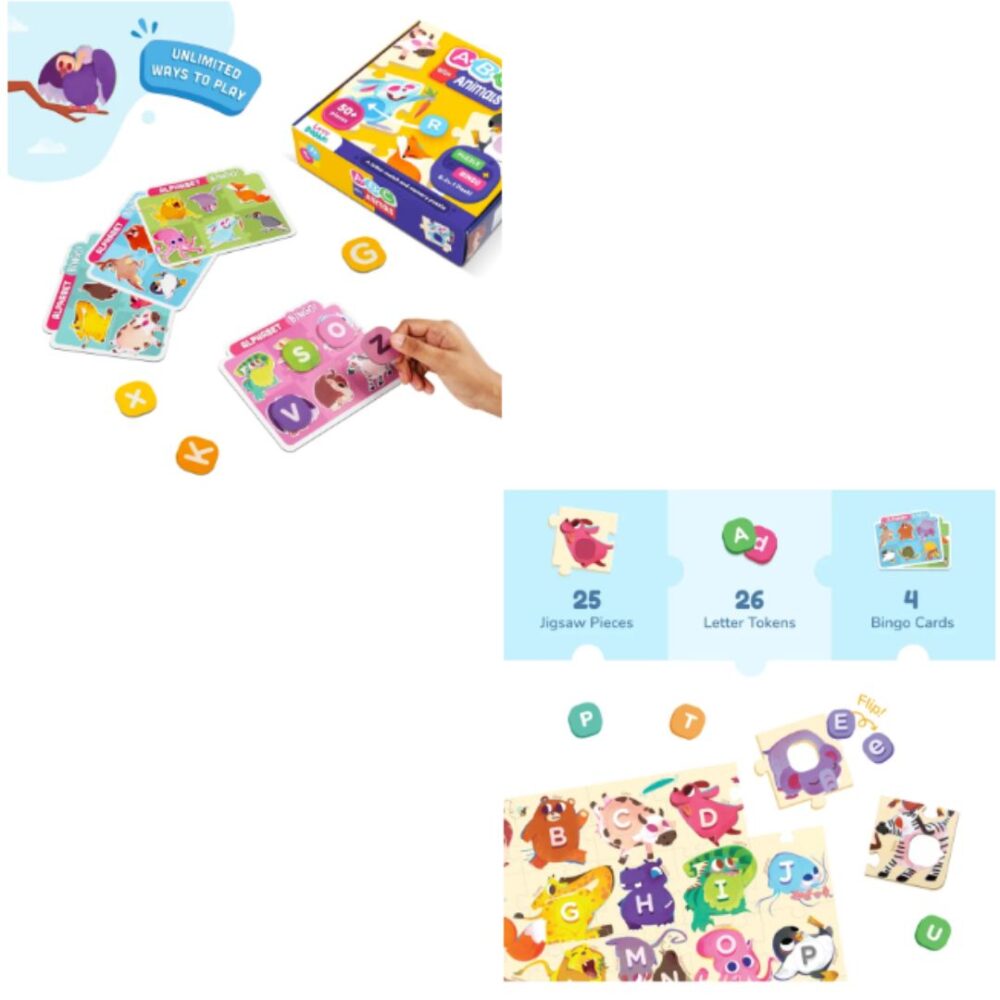 Age 2+ Dabble ABC With Animals Puzzle