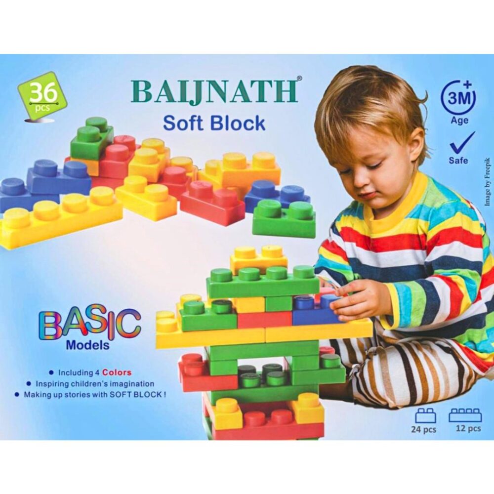 Age 3 Months+ Baijnath Soft Blocks