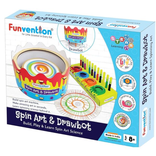 Age 8+ Funvention Spin&Art Bot Activity