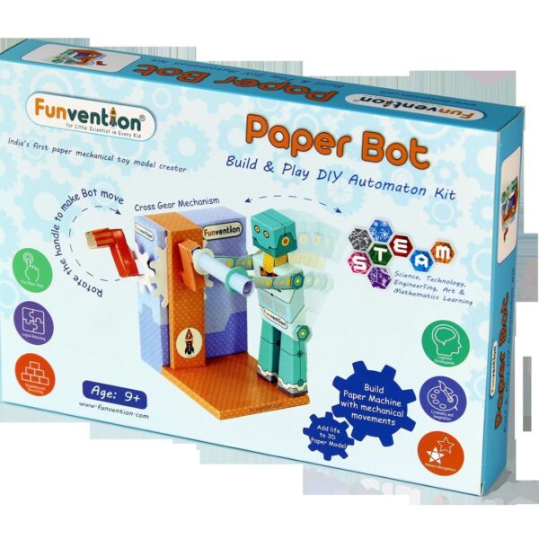 Age 9+ Funvention Paper Bot Build&Play