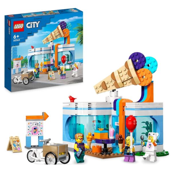 Age 6+ Lego 60363 City Ice-Cream Shop Building Toy Set