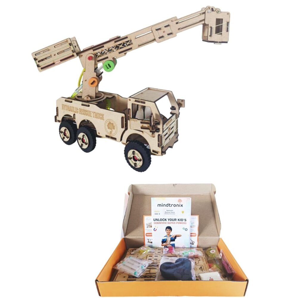 Age 6+ Mindtronix DIY Hydraulic Rescue Truck