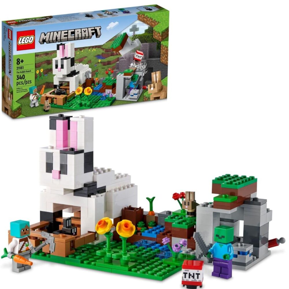 Age 8+ Lego 21181 Minecraft The Rabbit Ranch House Playset