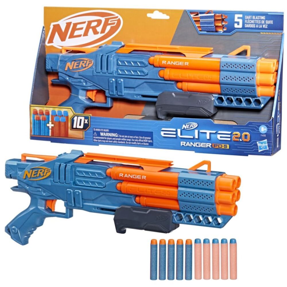 Age 8+ Nerf Elite 2.0 Ranger PD-5 Blaster