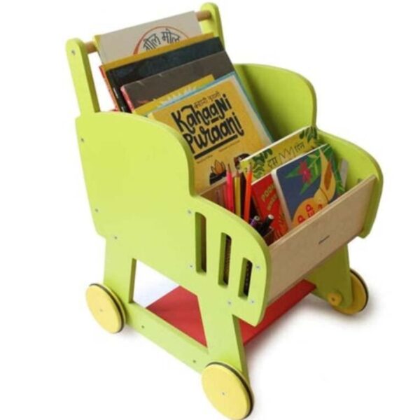 Age 2+ Shumee Wooden Shopping Push Cart