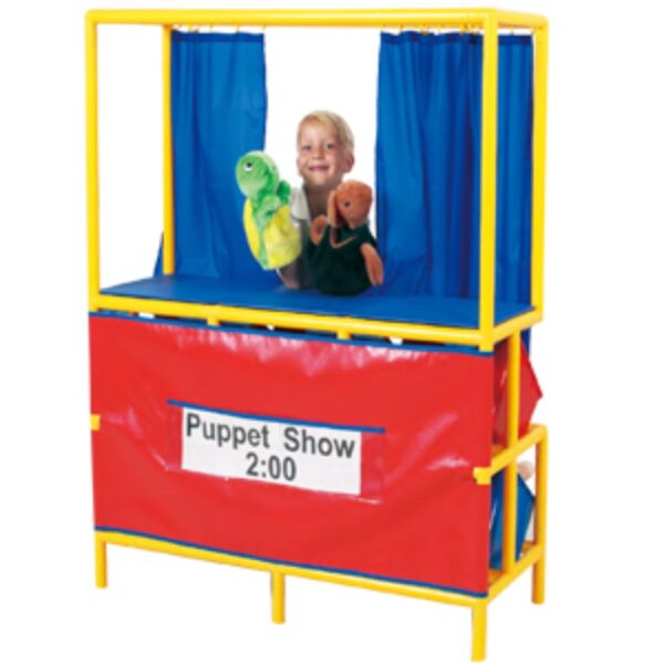 Age 3+ Gigo Puppet Stages W/Cubbbie in Back 6 Bins