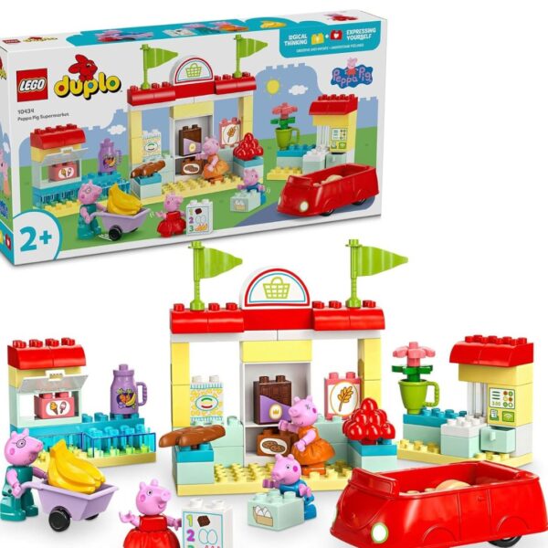 Age 2+ Lego 10434 Duplo Peppa Pig Supermarket