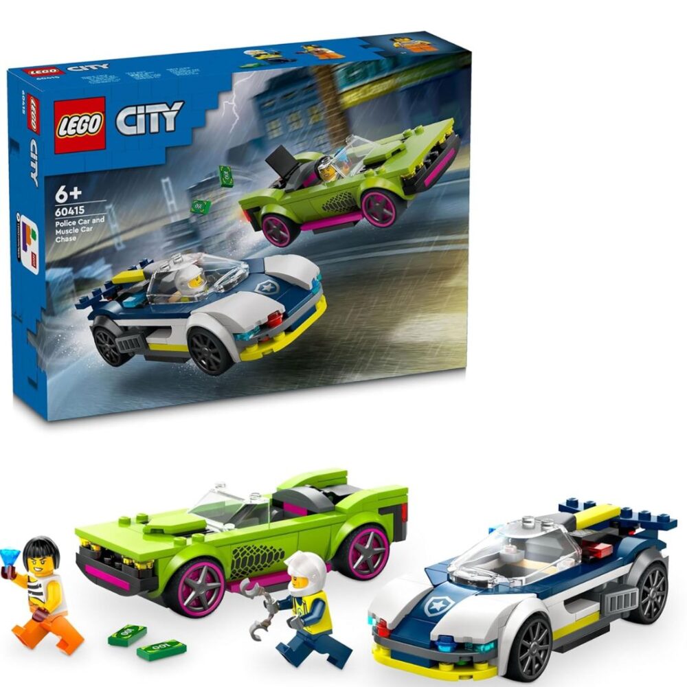 Age 6+ Lego 60415 City Police Car & Muscle Car Chase