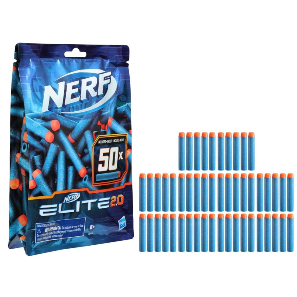 Age 8+ Nerf Elite 2.0 50-Dart Refill Pack