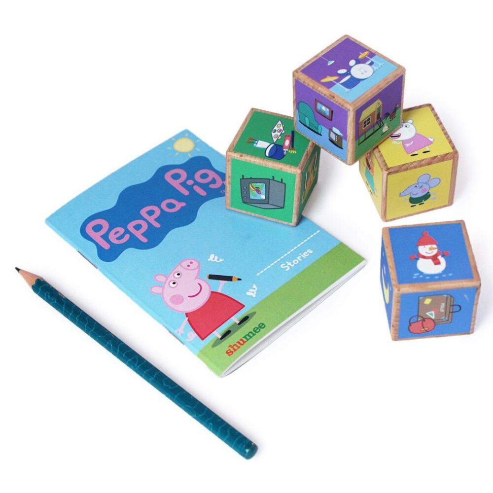 Age 4+ Shumee Peppa Wooden Stacking Cubes