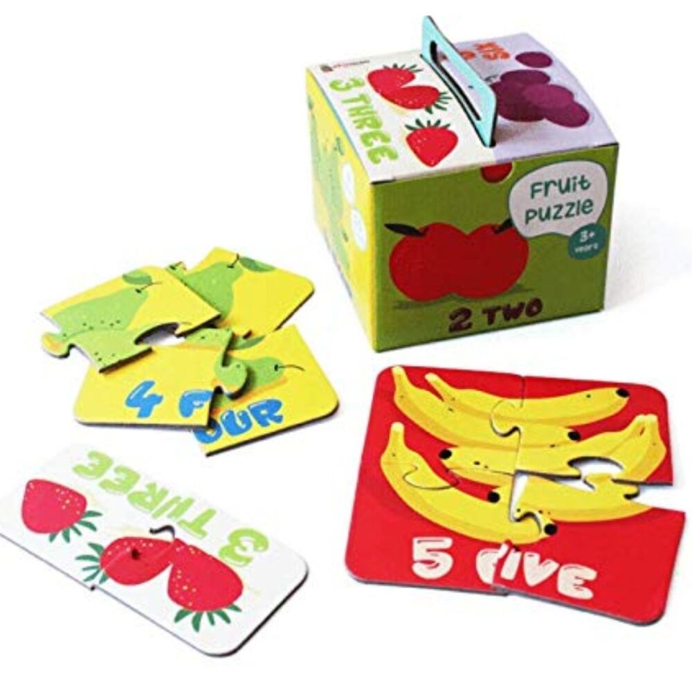 Age 3+ Shumee Fruit Puzzle Set Of 6