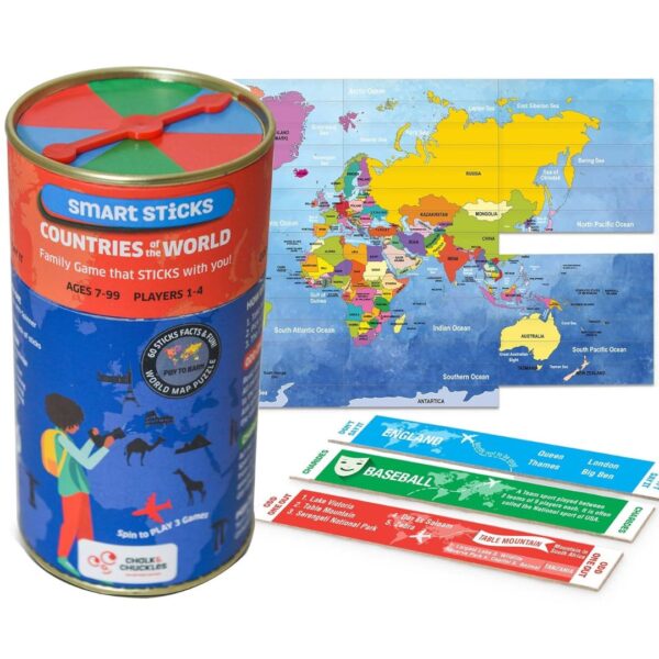 Age 7+ Chalk & Chuckles Smart Sticks Countries