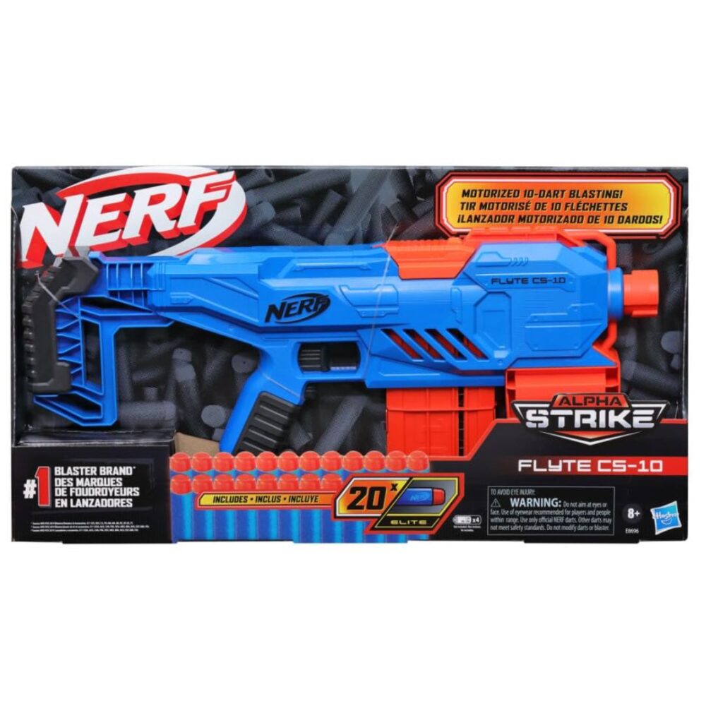 Age 8+ Nerf Alpha Strike Flyte