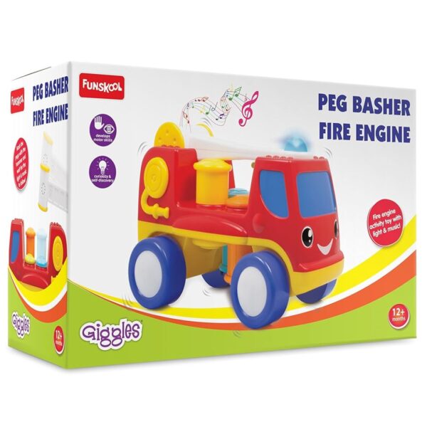 Age 1+ Giggles Peg Basher Fire Engine