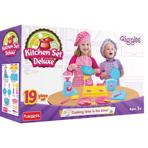 Age 3+ Giggles Kitchen Set Deluxe