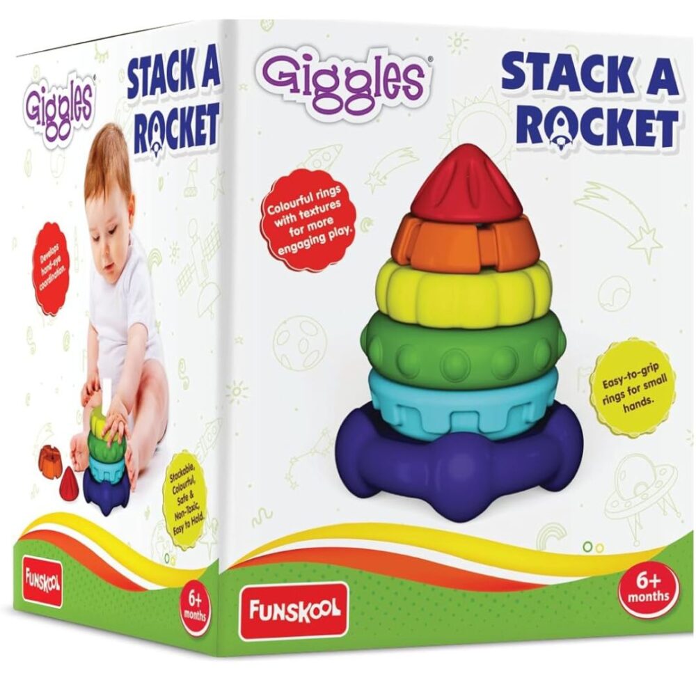 Age 6 Months+ Giggles Stack a Rocket