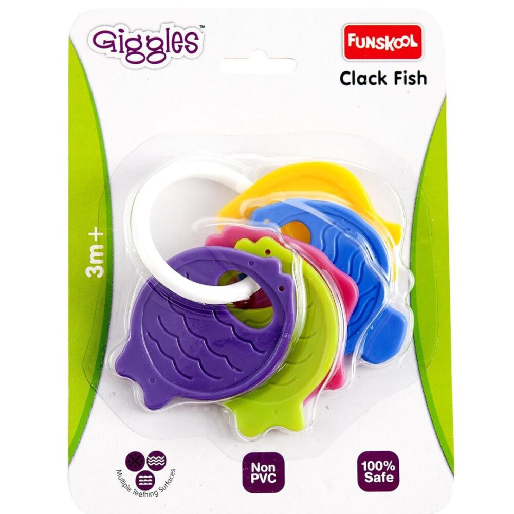 Age 1+ Giggles Fish Teether Key