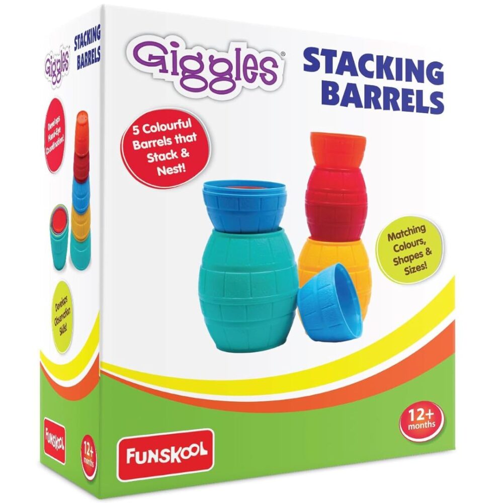 Age 3+ Giggles Stacking Barrels