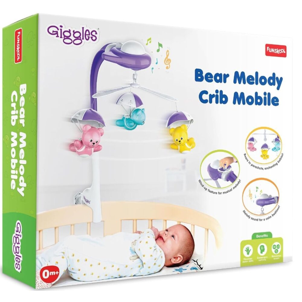 Age 0 Months+ Giggles Bear Melody Crib Mobile