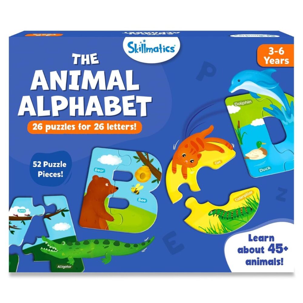 Age 3+ Skillmatics The Animal Alphabet Puzzles