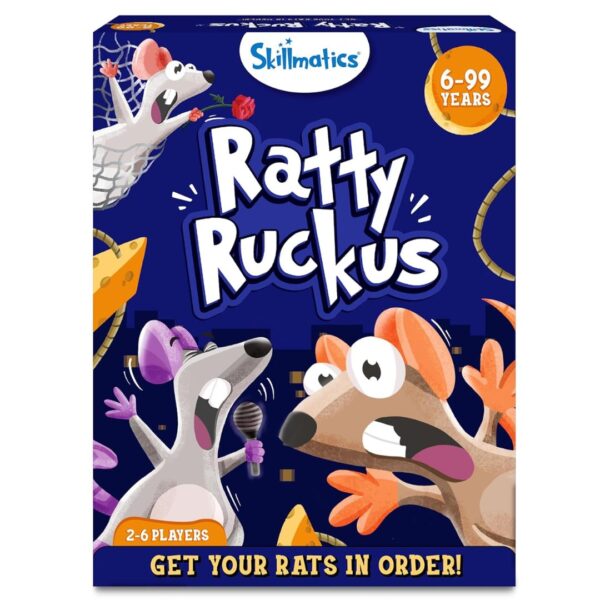 Age 6+ Skillmatics Ratty Ruckus Family Card Game