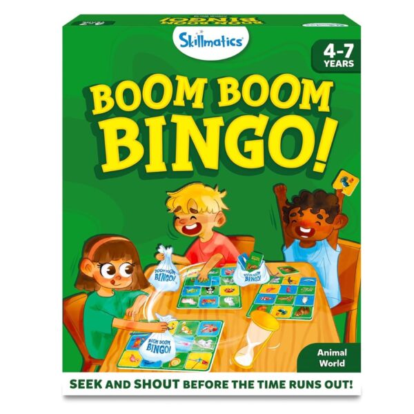 Age 4+ Skillmatics Boom Boom Bingo