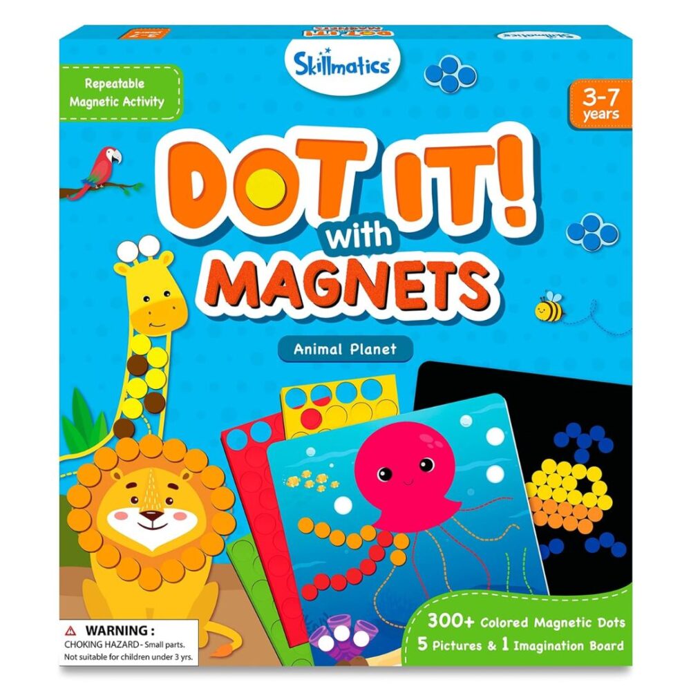 Age 3+ Skillmatics Dot It Magnets Animal