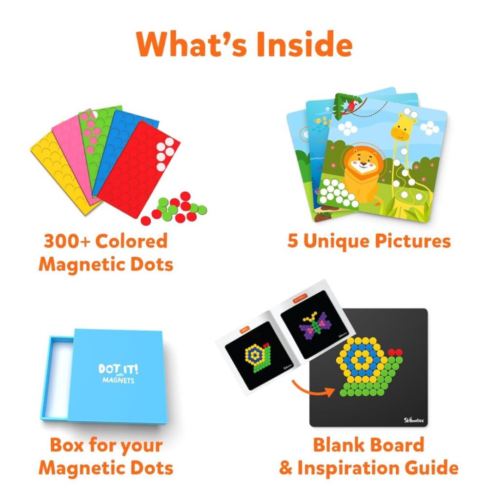 Age 3+ Skillmatics Dot It Magnets Animal