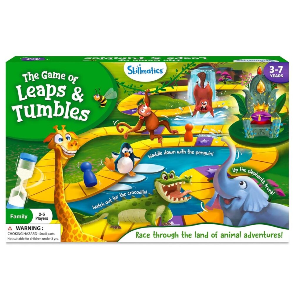 Age 3+ Skillmatics The Games Leaps & Tumbles Family Game