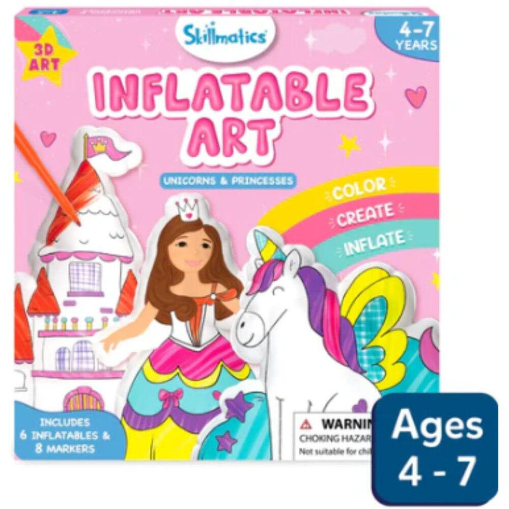 Age 7+ Skillmatics Inflatable Art Unicorn & Princesses