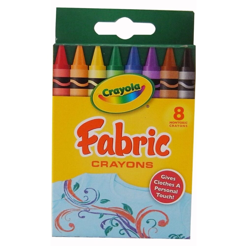 Age 3+ Crayola Fabric Crayons 8 Ct