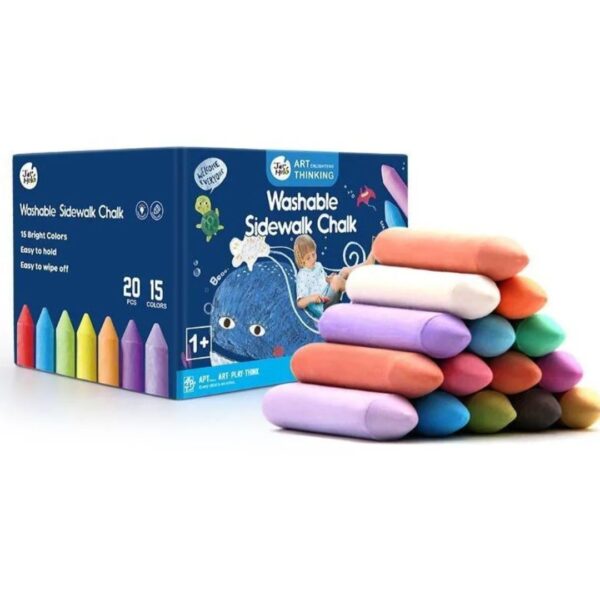 Age 1+ Jar Melo Washable Sidewalk Chalk