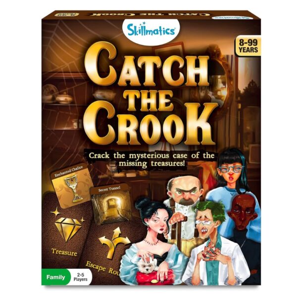 Age 8+ Skillmatics Catch The Crook Family Card Game