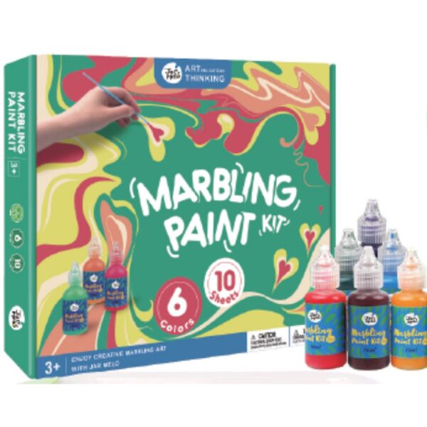 Age 3+ Jar Melo Marbling Paint Kit 5 Colors