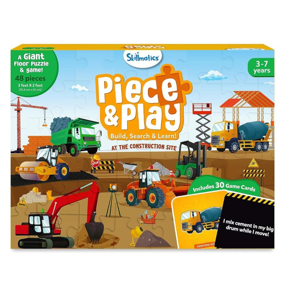 Age 3+ Skillmatics Piece & Play Construction Puzzle