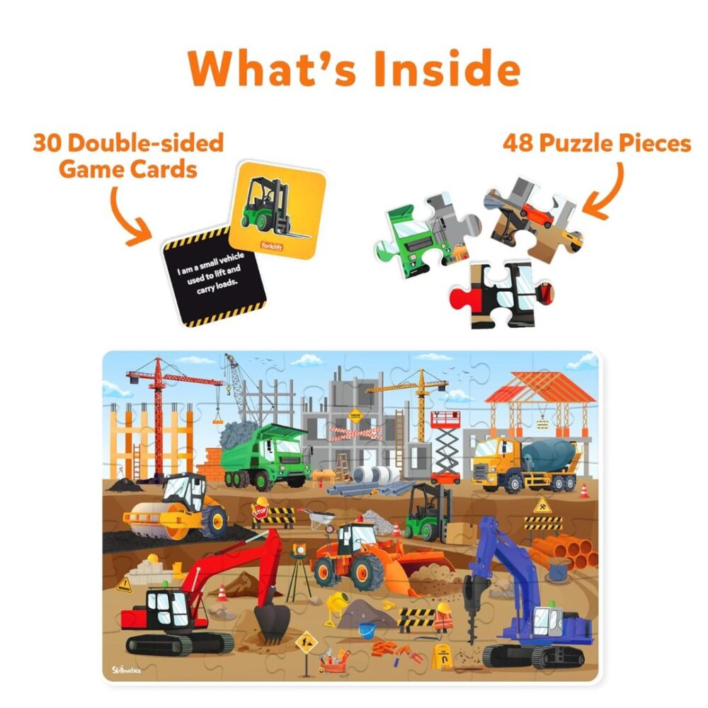 Age 3+ Skillmatics Piece & Play Construction Puzzle