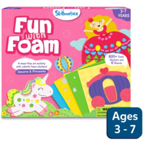 Age 3+ Skillmatics Fun With Foam Unicorn & Princess