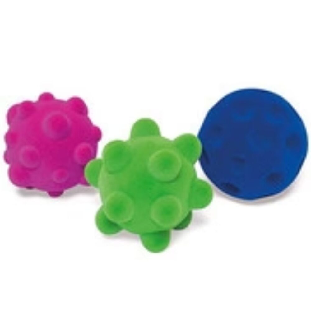 Age 1+ Rubbabu Stress Ball Mix Box & Net (Set of 3)