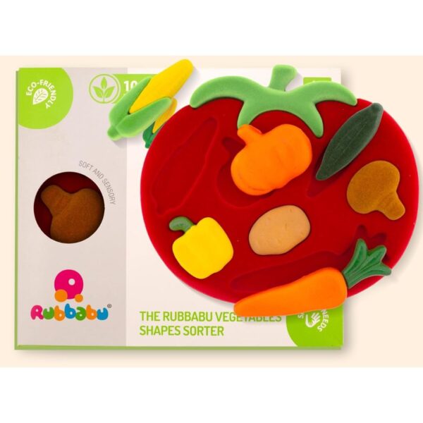 Age 1+ Rubbabu 3D Vegetable Shape Sorter