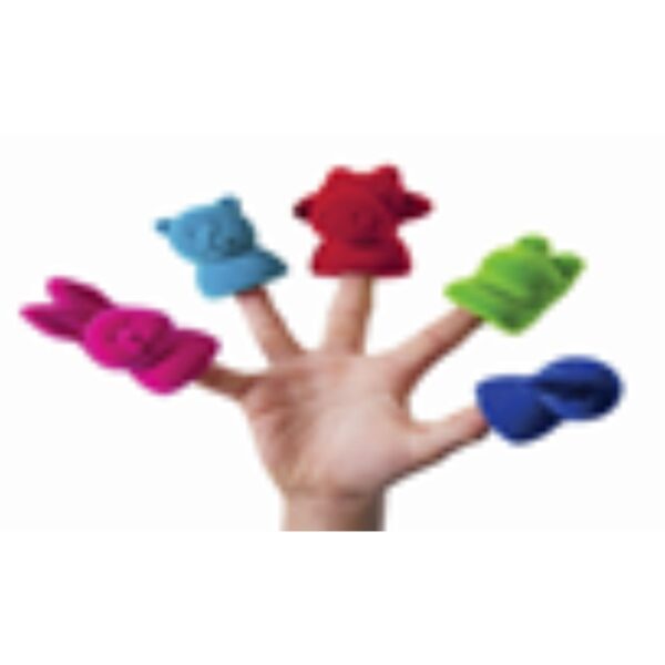 Age 1+ Rubbabu Finger Animal Puppets (Set of 5 )