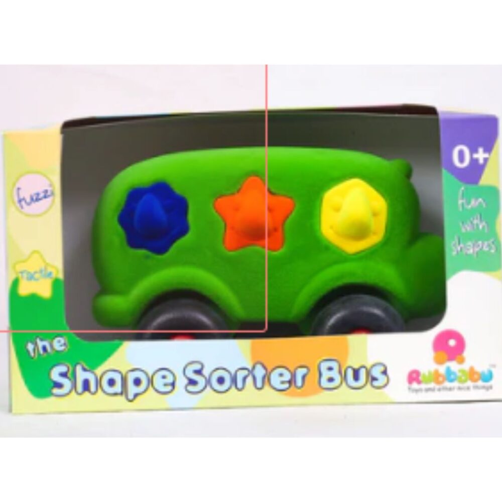 Age 1+ Rubbabu The Shape Sorter Bus Large Green