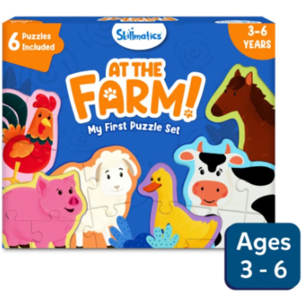 Age 3+ Skillmatics My First Puzzle Set At The Farm