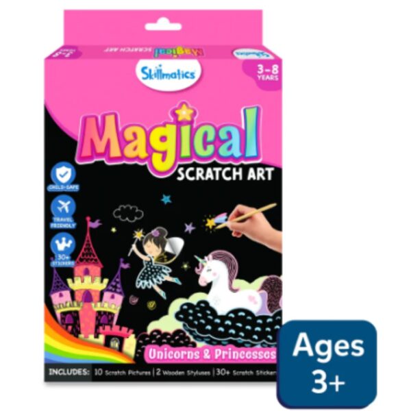 Age 3+ Skillmatics Magical Scratch Art Unicorns & Princesses