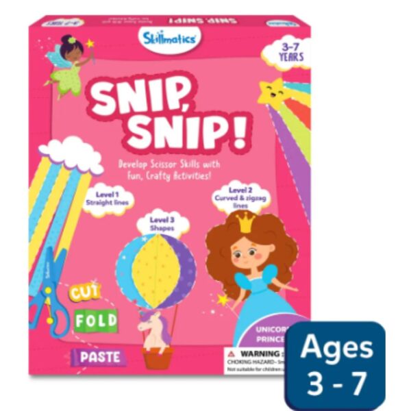 Age 3+ Skillmatics Snip Snip Unicorn & Princess