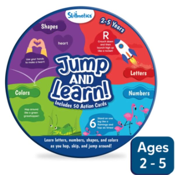 Age 2+ Skillmatics Jump & Learn Flash Card