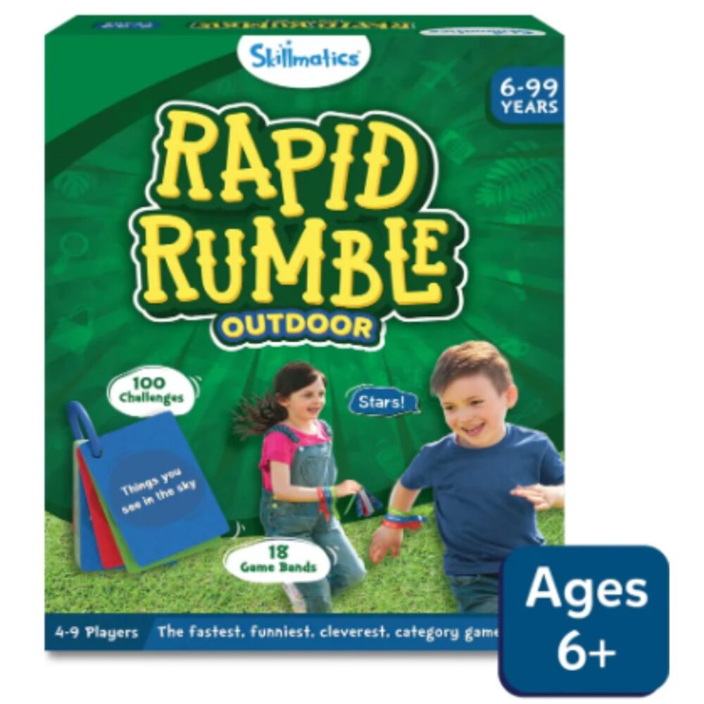 Age 6+ Skillmatics Rapid Rumble Outdoor 100 Challenges